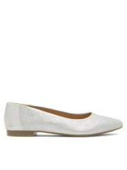 Lasocki Baleriny RST-KAJA-28 Srebrny. Szare baleriny damskie Lasocki, bez wzorów, ze skóry, bez obcasa. Za 149.99 zł.