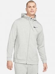 Nike Kurtka sportowa w kolorze szarym rozmiar: XL. Szare kurtki outdoor męskie Nike, xl, bez wzorów, bez kaptura. Za 210.81 zł.