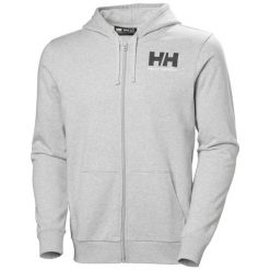 Bluza z kapturem z pełnym zamkiem błyskawicznym Helly Hansen Logo. Szare bluzy z kapturem męskie Helly Hansen, m. Za 420.50 zł.