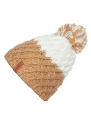 Protest Czapka "Hiker 21" w kolorze biało-beżowym rozmiar: 55 cm. Brązowe czapki zimowe damskie Protest, ze splotem. Za 57.33 zł.