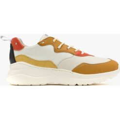 Czarne trampki męskie w sportowym stylu EZRA. Czarne trampki i tenisówki męskie RKO, bez wzorów, ze skóry, bez zapięcia. Za 449.99 zł.