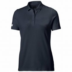 Damska koszulka polo Helly Hansen crew tech. Niebieskie bluzki damskie Helly Hansen, l, bez wzorów, sportowe, bez kołnierzyka, bez ramiączek. W wyprzedaży za 262.15 zł.