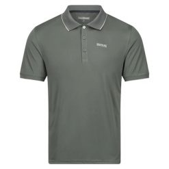 Koszulka polo z dżerseju Regatta Remex II. Zielone koszulki polo męskie Regatta, m, bez wzorów, z dżerseju, bez ramiączek. Za 107.70 zł.