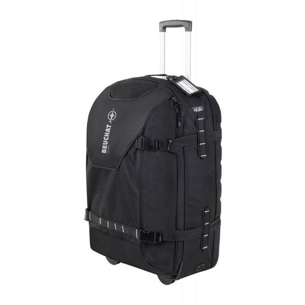 Beuchat Voyager XL – duża torba nurkowa podróżna na kółkach. Czarne torebki klasyczne damskie BEUCHAT, bez wzorów, z materiału, duże, bez dodatków. Za 899.00 zł.