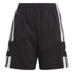 Squadra 21 Woven Shorts. Białe szorty męskie Adidas, bez wzorów, z tkaniny, sportowe. Za 140.00 zł.