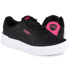Buty damskie sportowe Puma CARINA. Białe buty sportowe na co dzień damskie Puma, bez wzorów, z gumy, trekkingowe. Za 183.60 zł.