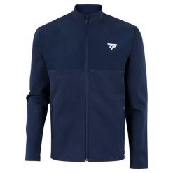 Kurtka z dresu Tecnifibre Tour. Niebieskie kurtki damskie TECNIFIBRE, bez wzorów, z dresówki, bez kaptura. W wyprzedaży za 338.90 zł.