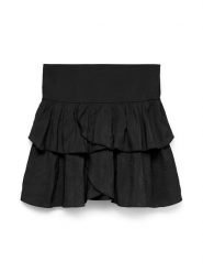 Vero Moda Spódnica mini Clara 10336425 Czarny Regular Fit. Czarne spódniczki damskie Vero Moda, m, bez wzorów, z wiskozy, mini. Za 119.99 zł.