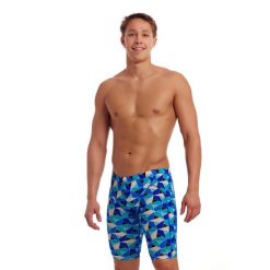 Spodenki do pływania Jammery Funky Trunks Tetra Tonic. Niebieskie kąpielówki męskie FUNKY TRUNKS, m, bez wzorów, do pływania. Za 219.00 zł.