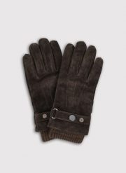 PAKO LORENTE – Brązowe zamszowe rękawiczki. Brązowe rękawiczki męskie Pako Lorente, bez wzorów, z poliesteru. Za 139.99 zł.