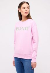DAMSKA BLUZA MUSTANG LOGO Aberdeen Pink Lavender 1014960 8070. Niebieskie bluzy bez kaptura damskie Mustang, l. Za 219.99 zł.