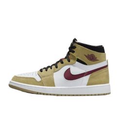 Buty do chodzenia męskie Nike Air Jordan 1 Zoom. Białe buty sportowe na co dzień męskie Jordan, z materiału, bez zapięcia, trekkingowe, Nike Air Jordan. Za 666.00 zł.