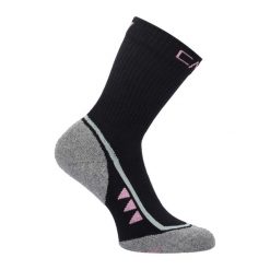 Skarpety damskie CMP Trekking Sock SuperSoft 50 Mid. Czarne skarpetki damskie CMP, bez wzorów, z bawełny. Za 43.99 zł.