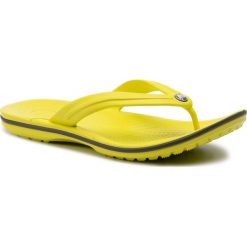 Japonki CROCS - Crocband Flip 11033 Citrus/Slate Grey. Żółte klapki i japonki męskie Crocs, z materiału. W wyprzedaży za 99.00 zł.