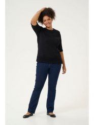 KAFFE curve Sweter "Cevita" w kolorze czarnym rozmiar: S. Czarne swetry klasyczne damskie KAFFE curve, s, bez kołnierzyka. Za 104.99 zł.