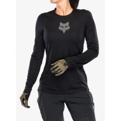 Bluza rowerowa damska Fox Ranger LS Jersey Fox Head. Czarne bluzy bez kaptura damskie FOX, z jersey. Za 239.79 zł.