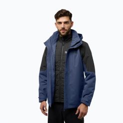 Kurtka 3w1 męska Jack Wolfskin Romberg 3In1. Zielone kurtki męskie Jack Wolfskin, m, bez wzorów, bez kaptura. Za 1,189.00 zł.