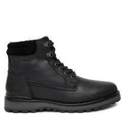 Trapery s.Oliver. Czarne buty zimowe męskie S.Oliver, bez zapięcia. Za 379.99 zł.