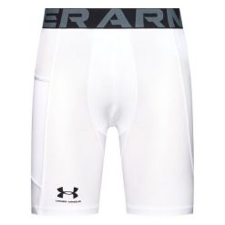 Spodenki fitness męskie UNDER ARMOUR HeatGear Compression kompresyjne. Niebieskie szorty sportowe męskie Under Armour, l, na fitness i siłownię. Za 99.99 zł.