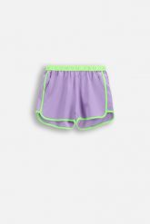 Spodenki sportowe dziecięce Lemon Explore WL6 krótkie fioletowe. Fioletowe koszulki dziewczęce LEMON explore, l, bez wzorów, z materiału, bez ramiączek. Za 49.90 zł.