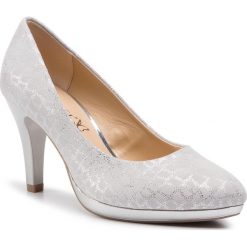 Półbuty CAPRICE - 9-22414-22 Lt Grey Fo.Su. 230. Szare półbuty damskie Caprice, bez wzorów, ze skóry ekologicznej, eleganckie, bez obcasa, na obcasie. W wyprzedaży za 219.00 zł.