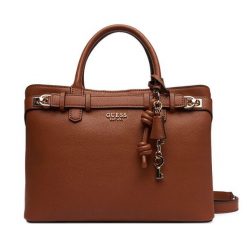 Torebka Guess. Brązowe torebki klasyczne damskie Guess, z aplikacjami, bez dodatków. Za 469.99 zł.