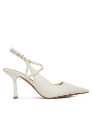 Aldo Szpilki Brunette 13965195 Biały. Białe szpilki Aldo, bez wzorów, ze skóry, bez obcasa. Za 379.99 zł.