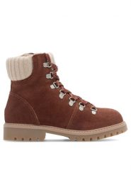 Lasocki Kids Trapery ASPEN-CI12-ASPEN-18 Brązowy. Brązowe kozaki dziewczęce Lasocki Kids, bez wzorów, z materiału, bez obcasa. Za 229.99 zł.