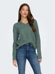 ONLY Sweter w kolorze turkusowym rozmiar: S. Niebieskie swetry klasyczne damskie Only, s, prążkowane, bez kołnierzyka. Za 79.03 zł.