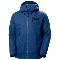 Wodoodporna kurtka Helly Hansen Odin Mountain Infinity Shell. Niebieskie kurtki męskie Helly Hansen, na zimę, m, bez wzorów, sportowe, bez kaptura. W wyprzedaży za 2,573.50 zł.