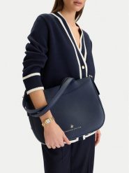 Beverly Hills Polo Club Torebka CWB-BHPC-C-005-07 Granatowy. Niebieskie torebki klasyczne damskie Beverly Hills Polo Club, bez wzorów, z materiału, bez dodatków. Za 219.99 zł.