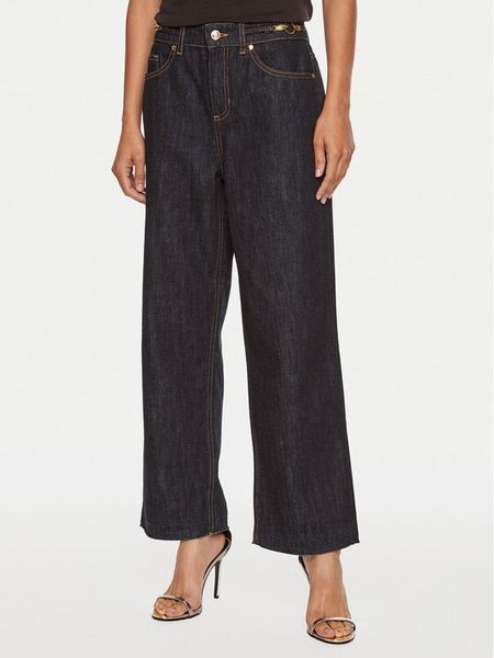 Just Cavalli Jeansy 77PAB5C4 Granatowy Straight Fit. Niebieskie jeansy damskie Just Cavalli. Za 519.99 zł.