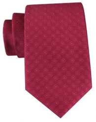 Męski Krawat - Czerwony, Faktura w Groszki - Angelo di Monti. Czerwone krawaty i muchy męskie Angelo di Monti, bez wzorów, z tkaniny, eleganckie. Za 49.99 zł.