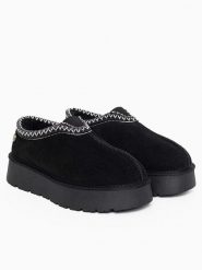 Gooce Skórzane botki zimowe "Wael" w kolorze czarnym rozmiar: 41. Czarne botki damskie Gooce, na zimę, z wełny, bez obcasa, na platformie, bez zapięcia. Za 196.24 zł.