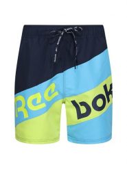 Reebok Szorty kąpielowe "Ryan" w kolorze granatowo-turkusowym rozmiar: L. Niebieskie szorty sportowe męskie Reebok, l, outdoorowe. Za 79.03 zł.