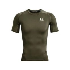 Koszulka treningowa męska Under Armour Ua Hg Armour Comp Ss. Białe t-shirty sportowe męskie Under Armour, m, z poliesteru, bez ramiączek, do biegania. Za 139.00 zł.