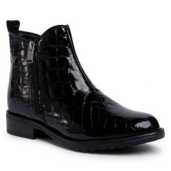 Botki Lasocki. Czarne botki damskie Lasocki, bez obcasa, na płaskiej podeszwie, bez zapięcia. Za 111.99 zł.