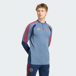 Koszulka treningowa FC Bayern 26/27. Niebieskie t-shirty sportowe męskie Adidas, xl, z materiału, bez ramiączek, na fitness i siłownię. Za 329.00 zł.