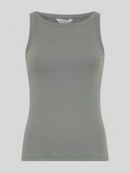 MOSS COPENHAGEN Top "Gubbe" w kolorze zielonym rozmiar: XS/S. Zielone topy damskie MOSS COPENHAGEN, s, bez wzorów, bez kołnierzyka. Za 68.95 zł.