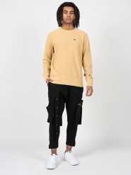 Bluza trekking męska. Żółte bluzy bez kaptura męskie CHAMPION, m, z bawełny. Za 208.00 zł.