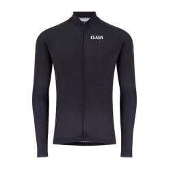 Męska koszulka kolarska z długim rękawem – Czarna. Czarne koszulki męskie z długim rękawem KEADA SPORTS, m. Za 332.00 zł.