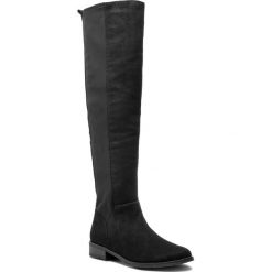 Oficerki MARCO TOZZI - 2-25502-21 Black 001. Czarne kozaki damskie Marco Tozzi, z futra, bez obcasa, na obcasie. W wyprzedaży za 209.00 zł.