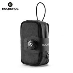 Torba podsiodłowa 0.8 l wodoodporna i lekka sakwa, na bidon Rockbros 30130091. Czarne torebki klasyczne damskie ROCKBROS, bez wzorów, z materiału, bez dodatków. Za 69.00 zł.