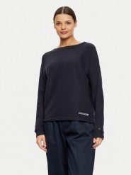 Tommy Hilfiger Bluza UW0UW05583 Granatowy Regular Fit. Niebieskie bluzy bez kaptura damskie Tommy Hilfiger, s, z syntetyku. Za 149.99 zł.