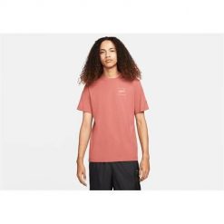 Koszulka sportowa męska Nike Air Jordan Flight. Czerwone t-shirty sportowe męskie Nike, m, z bawełny, bez ramiączek. Za 248.00 zł.