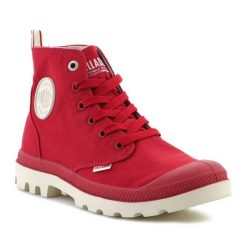 Buty Palladium Pampa Duo Chrome 74470-656-M czerwone. Czerwone buty sportowe na co dzień męskie bez zapięcia. Za 435.61 zł.