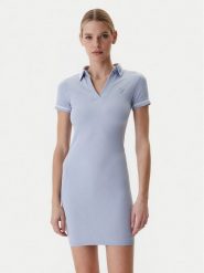 Guess Sukienka codzienna V6RK02 Z4692 Niebieski Regular Fit. Niebieskie sukienki damskie Guess, na co dzień, l, z aplikacjami, z syntetyku, bez kołnierzyka, bez ramiączek, proste. Za 349.99 zł.