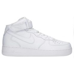 Buty Nike Air Force 1 Mid '07 CW2289-111 biale białe. Białe buty sportowe na co dzień męskie z gumy, bez zapięcia, do koszykówki, nike air force. Za 783.54 zł.