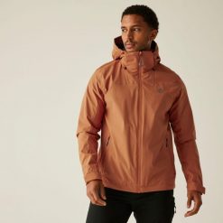 Switch Out II Męska kurtka turystyczna. Brązowe kurtki męskie Dare 2b, m, bez wzorów, z materiału, sportowe, bez kaptura. Za 349.99 zł.