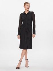 DKNY Sukienka codzienna DD3KP370 Czarny Slim Fit. Czarne sukienki damskie DKNY, na co dzień, bez wzorów, z syntetyku, bez kołnierzyka, bez ramiączek, proste. Za 739.99 zł.
